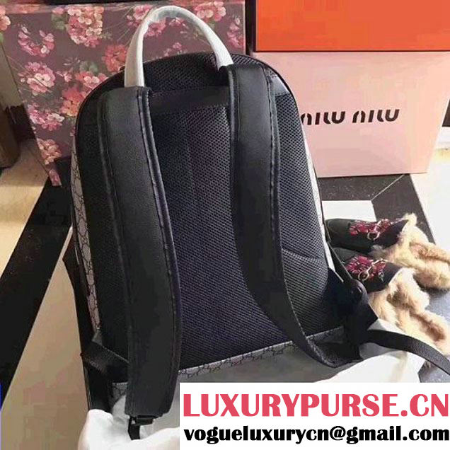 Gucci Angry Cat Print GG Supreme Backpack 419584 2017