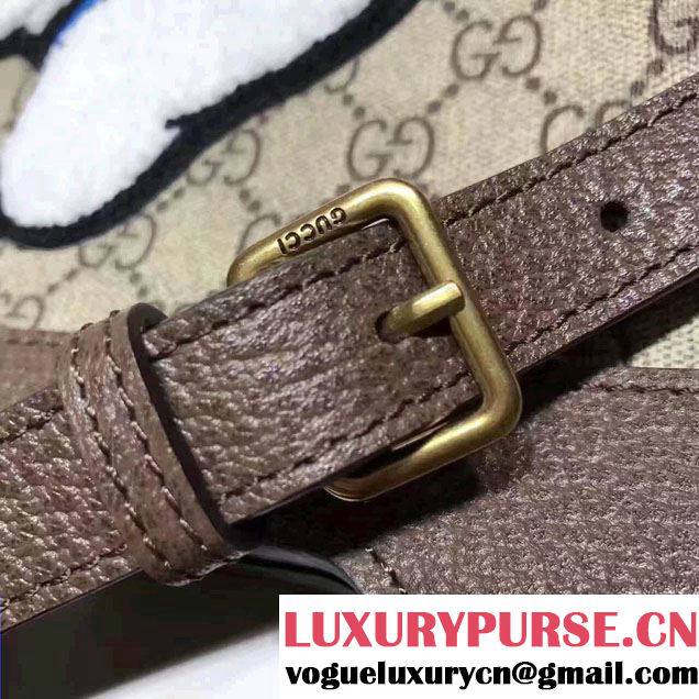 Gucci Soft GG Supreme Embroidered Donald Duck Tote 463491 2017