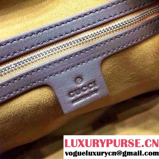 Gucci Dionysus Blooms Print GG Supreme Top Handle Bag Boston 409529 Tan 2015