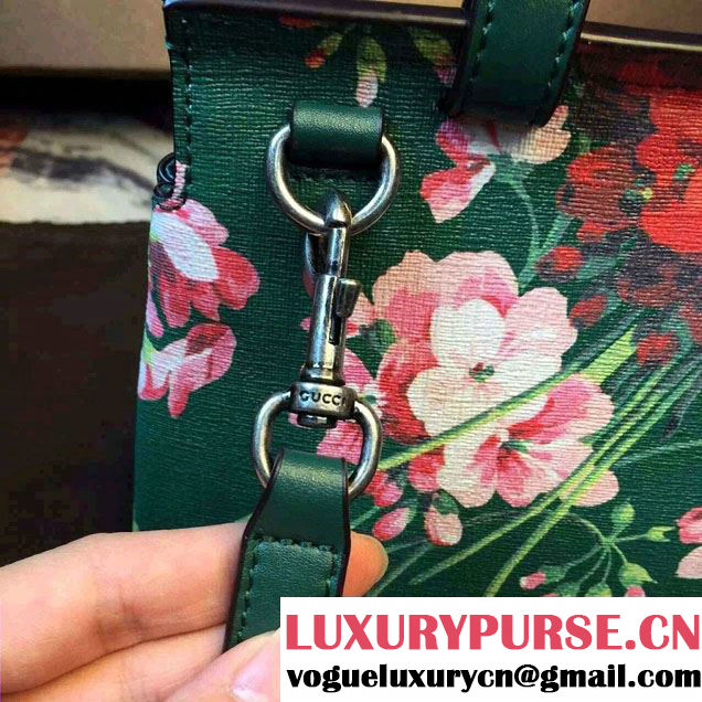 Gucci Bamboo Daily Blooms Top Handle Small Bag 370831 Green 2015