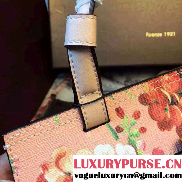 Gucci Bamboo Daily Blooms Top Handle Small Bag 370831 Pink 2015