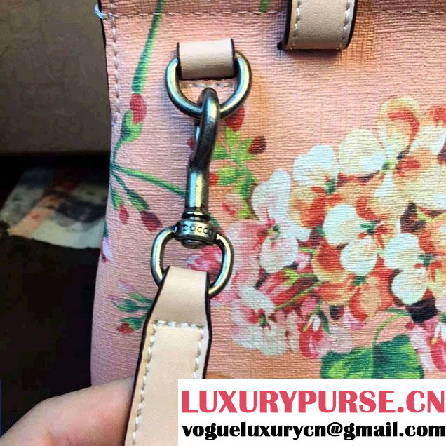Gucci Bamboo Daily Blooms Top Handle Small Bag 370831 Pink 2015
