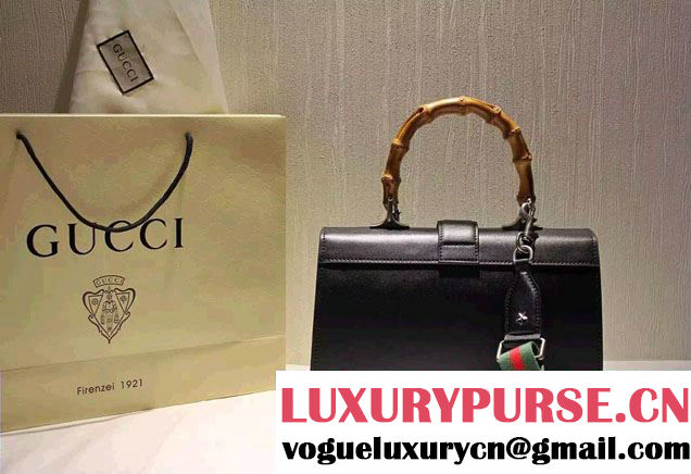 Gucci Dionysus Leather Top Handle Bag 401818 Black 2015/2016