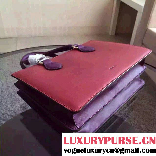Gucci Leather Top Handle Bag 409531 Red/Purple 2015/2016