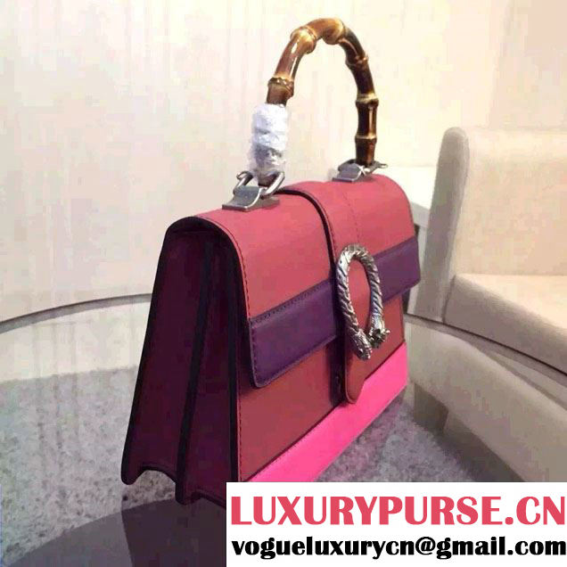 Gucci Dionysus Leather Top Handle Small Bag 413679 Red 2016