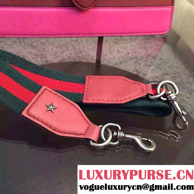 Gucci Dionysus Leather Top Handle Small Bag 413679 Red 2016