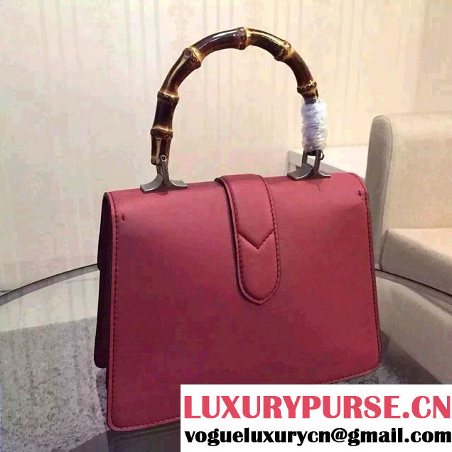 Gucci Dionysus Leather Top Handle Small Bag 413679 Red 2016