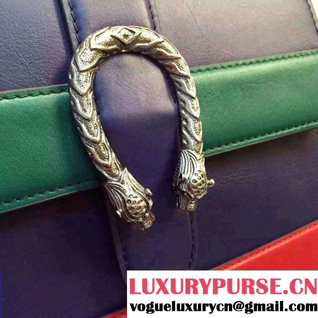 Gucci Dionysus Leather Top Handle Small Bag 413679 Blue 2016