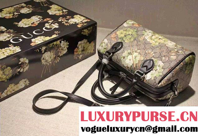 Gucci GG Blooms Top Handle Small Boston Bag 409529 2016