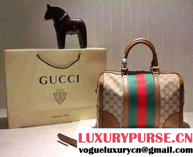 Gucci Golden Bee Embroidered Vintage Web Top Handle Bag 406868 2016