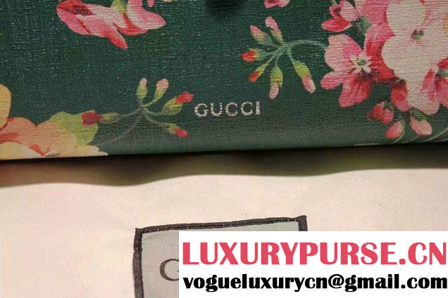 Gucci Bamboo Daily Blooms Print Top Handle Bag 392013 Green 2016