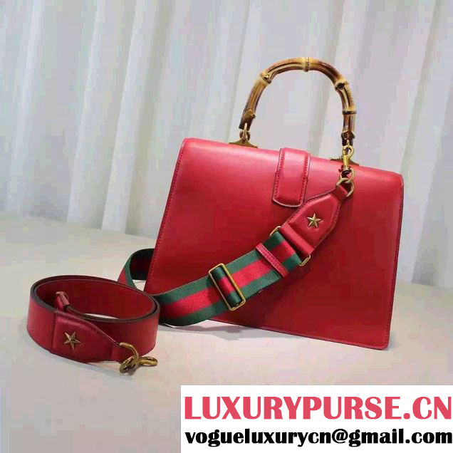 Gucci Dionysus Leather Top Handle Large Bag 421999 Red 2016