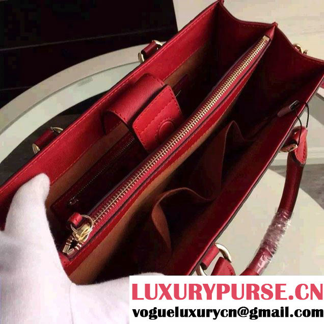 Gucci Arabesque Canvas Top Handle Bag 409531 Red 2016