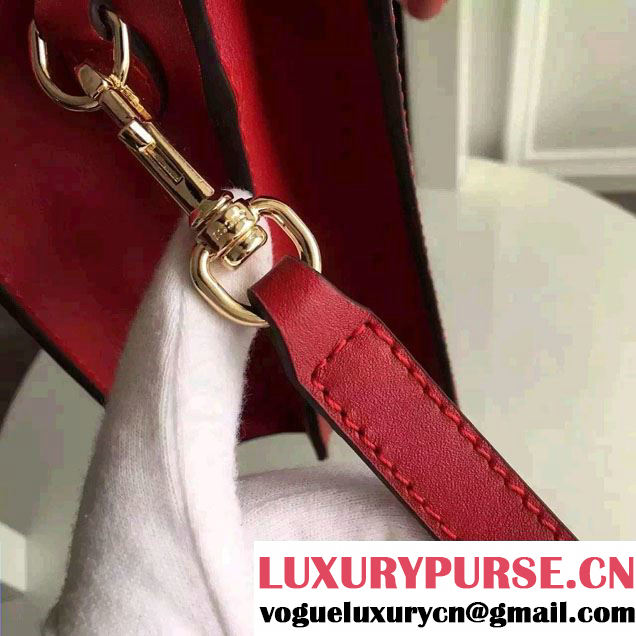 Gucci Arabesque Canvas Top Handle Bag 409531 Red 2016