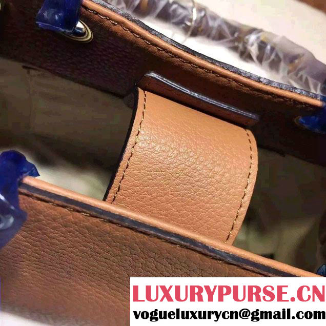 Gucci Mini Bamboo Shopper Leather Top Handle Bag 368823 Brown