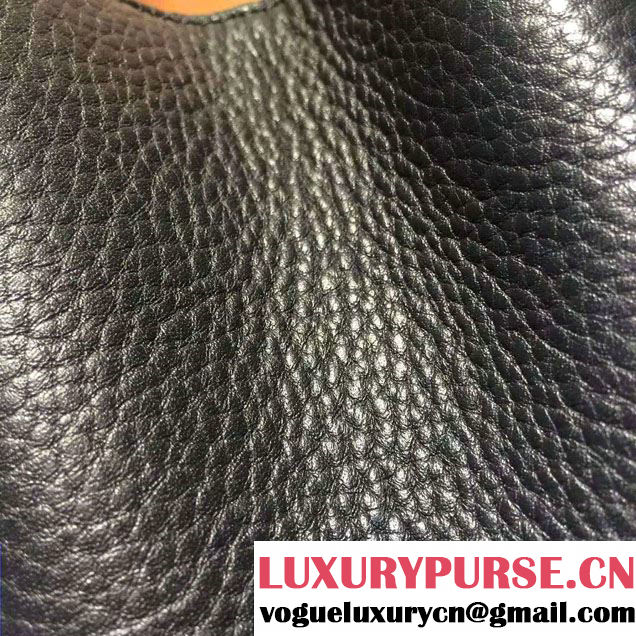Gucci Mini Bamboo Shopper Leather Top Handle Bag 368823 Black