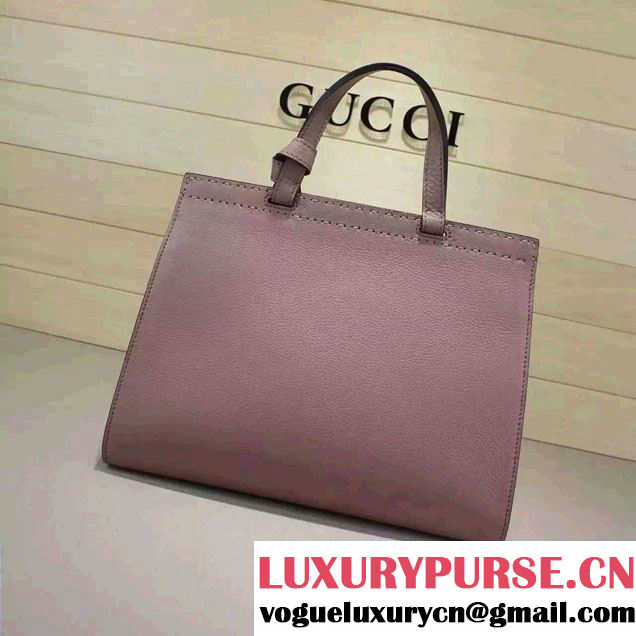 Gucci GG Marmont Leather Top Handle Medium Bag 409155 Nude Pink 2016