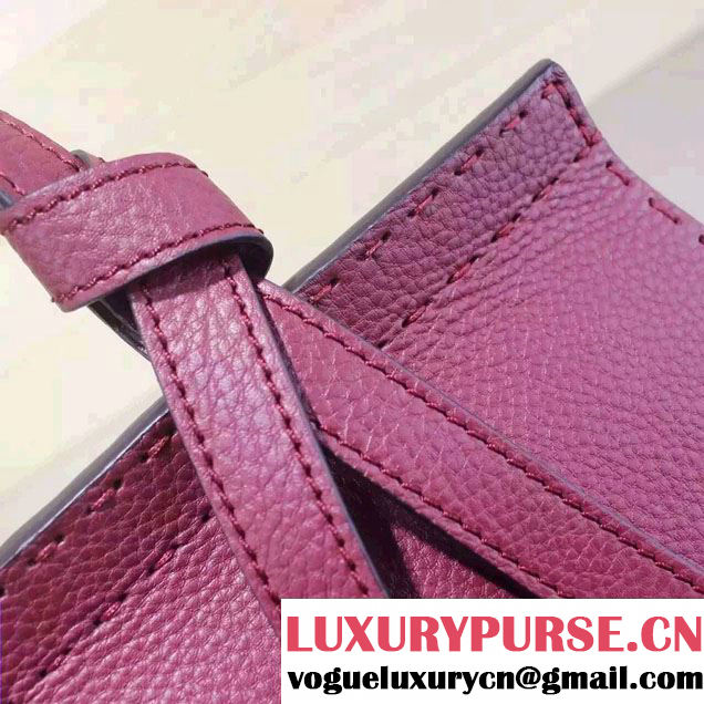 Gucci GG Marmont Leather Top Handle Medium Bag 409155 Antiqued Rose 2016