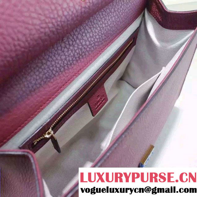 Gucci GG Marmont Leather Top Handle Medium Bag 409155 Antiqued Rose 2016