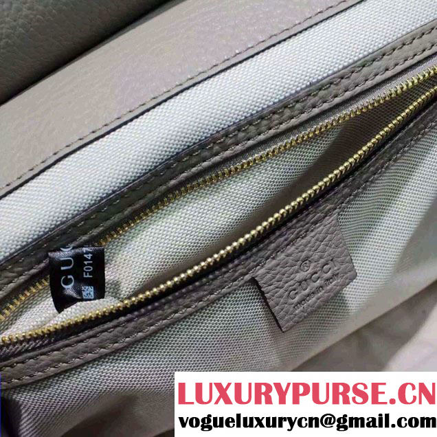 Gucci GG Marmont Leather Top Handle Medium Bag 409155 Gray 2016
