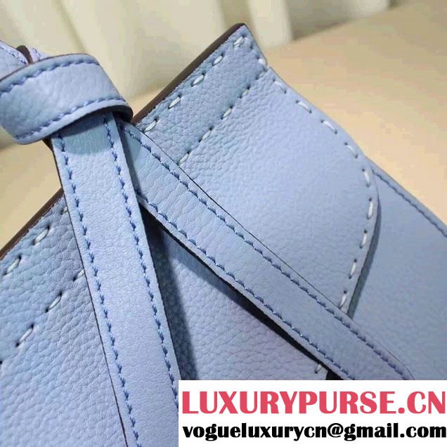 Gucci GG Marmont Leather Top Handle Small Bag 421890 Sky Blue 2016