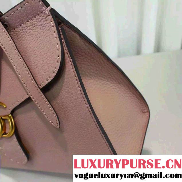 Gucci GG Marmont Leather Top Handle Small Bag 421890 Nude Pink 2016