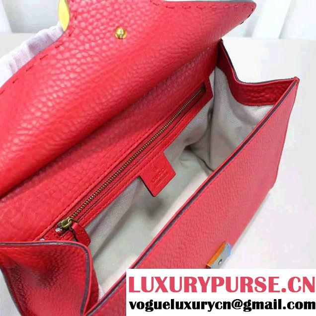 Gucci GG Marmont Leather Top Handle Small Bag 421890 Red 2016