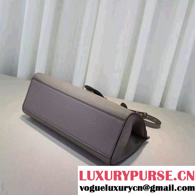 Gucci GG Marmont Leather Top Handle Small Bag 421890 Gray 2016