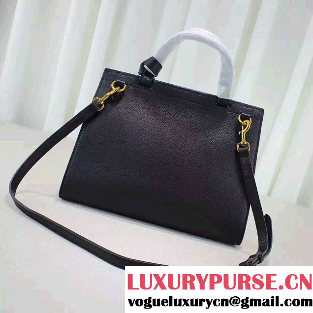 Gucci GG Marmont Leather Top Handle Small Bag 421890 Black 2016