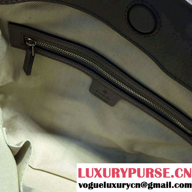 Gucci Bree Original GG Canvas Top Handle Medium Bag 353120 Gray