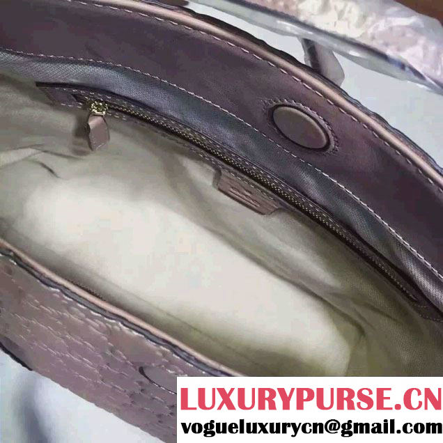 Gucci Bree Guccissima Leather Top Handle Medium Bag 353120 Nude Pink