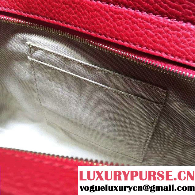 Gucci Soho Leather Top Handle Medium Bag 431571 Red 2016
