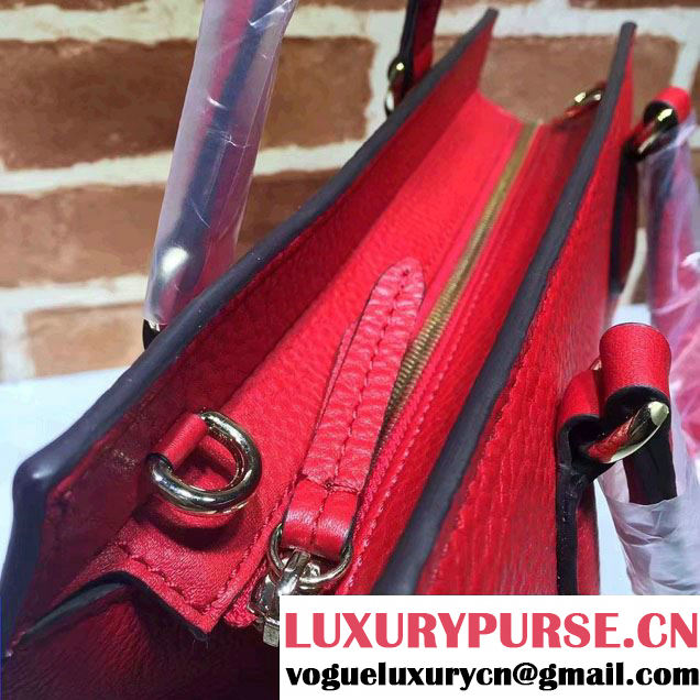 Gucci Soho Leather Top Handle Medium Bag 431571 Red 2016