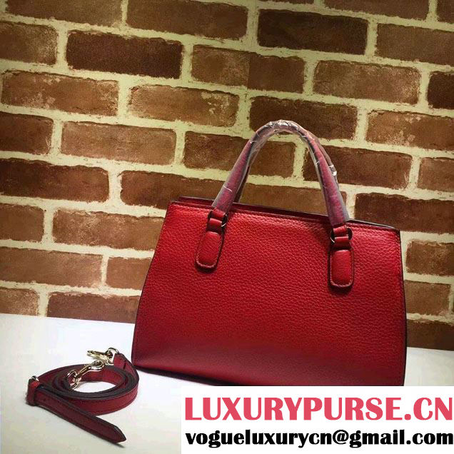Gucci Soho Leather Top Handle Medium Bag 431571 Red 2016
