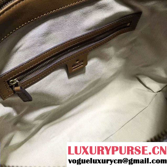 Gucci Rania Original GG Canvas Top Handle Medium Bag 309621 Khaki