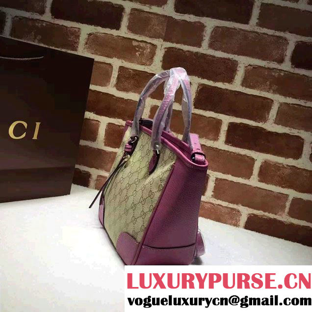 Gucci Bree Original GG Canvas Top Handle Small Bag 353121 Fuchsia