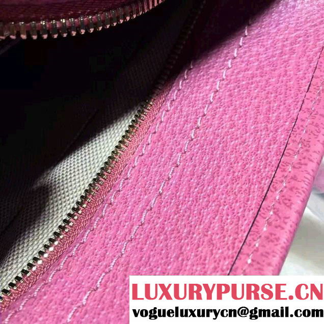Gucci Bree Original GG Canvas Top Handle Small Bag 353121 Fuchsia
