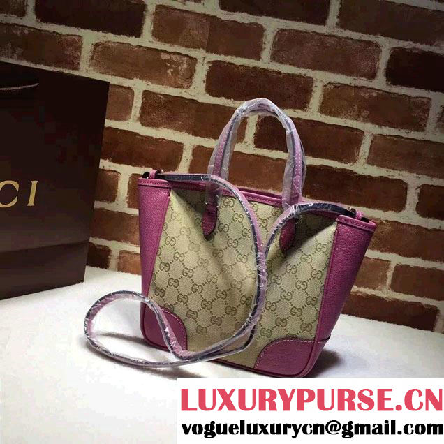 Gucci Bree Original GG Canvas Top Handle Small Bag 353121 Fuchsia
