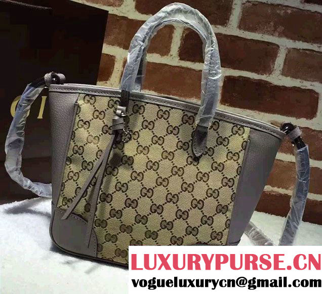 Gucci Bree Original GG Canvas Top Handle Small Bag 353121 Gray