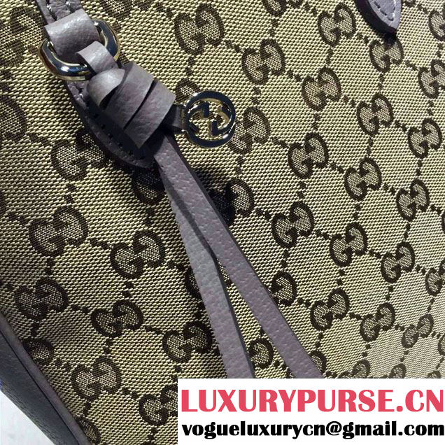 Gucci Bree Original GG Canvas Top Handle Small Bag 353121 Gray