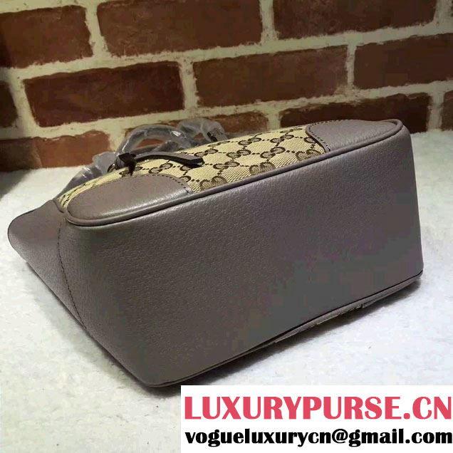 Gucci Bree Original GG Canvas Top Handle Small Bag 353121 Gray
