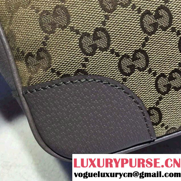 Gucci Bree Original GG Canvas Top Handle Small Bag 353121 Gray