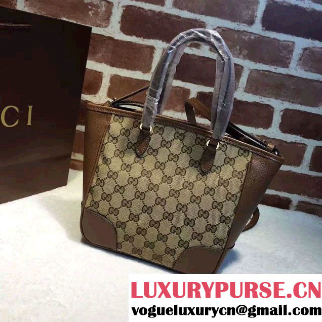 Gucci Bree Original GG Canvas Top Handle Small Bag 353121 Brown