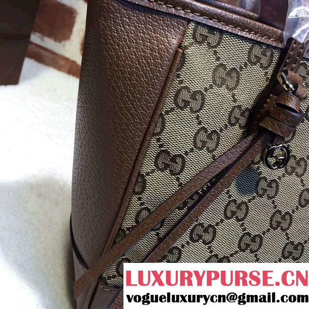Gucci Bree Original GG Canvas Top Handle Small Bag 353121 Brown