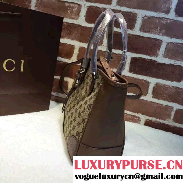 Gucci Bree Original GG Canvas Top Handle Small Bag 353121 Brown