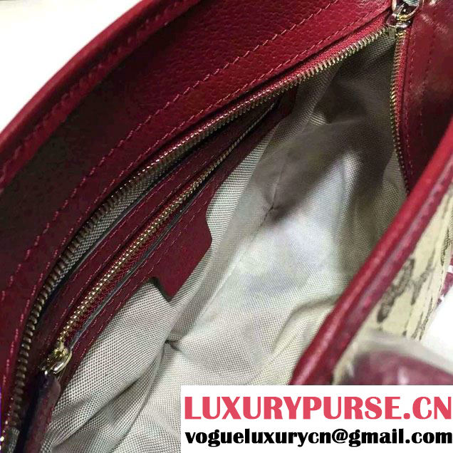 Gucci Bree Original GG Canvas Top Handle Small Bag 353121 Date Red
