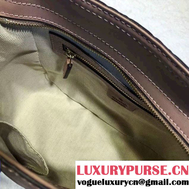 Gucci Bree Guccissima Leather Top Handle Small Bag 353121 Nude Pink