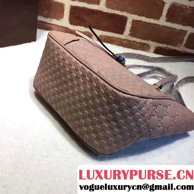 Gucci Bree Guccissima Leather Top Handle Small Bag 353121 Nude Pink