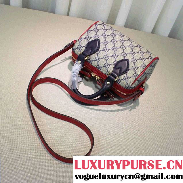 Gucci GG Supreme Mini Top Handle Mini Bag 432123 Blue/Red 2016