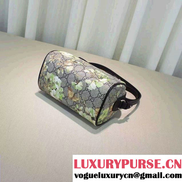 Gucci GG Supreme Mini Top Handle Mini Bag 432123 Green Blooms 2016